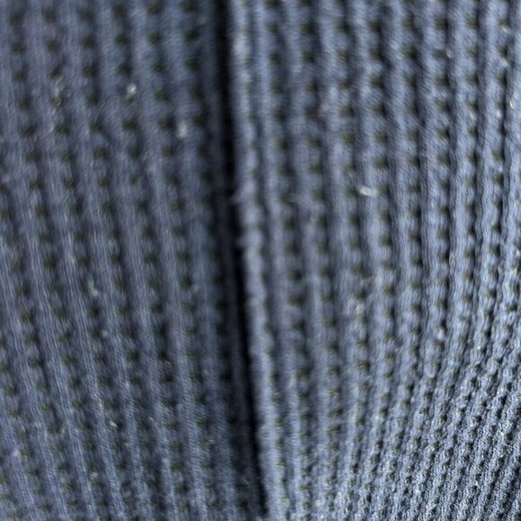 Akris Punto Navy Blue Waffle Weave Knit Straight Leg Pants Size 6 READ - Picture 8 of 13